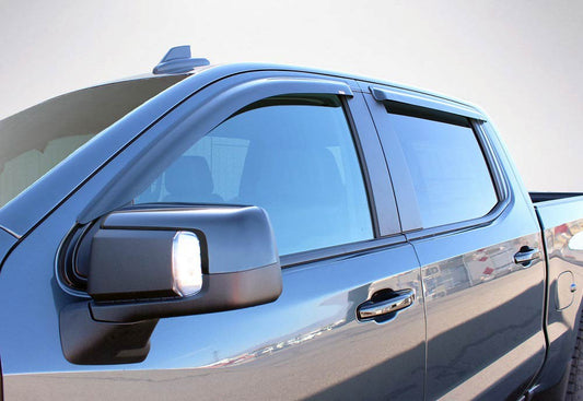 Wade 4-Piece Tape-On Wind Deflectors for 2019 Chevrolet Silverado 1500 Crew Cab