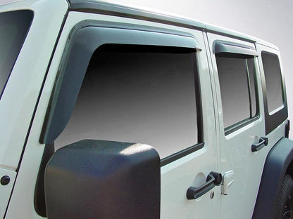 2007 Jeep Wrangler Slim Wind Deflectors