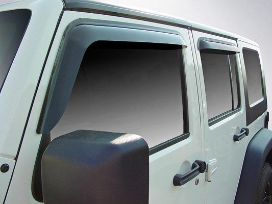 2009 Jeep Wrangler Slim Wind Deflectors